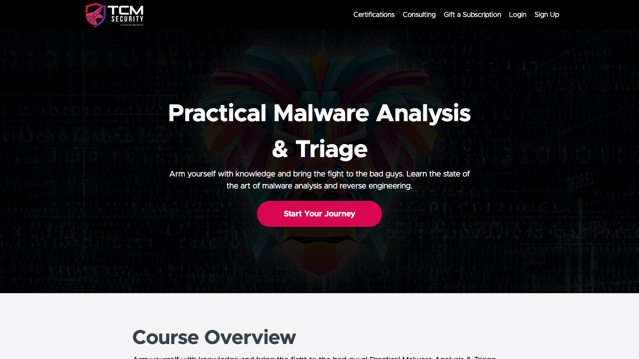 academy.tcm-sec.com - P - Practical Malware Analysis Triage preview