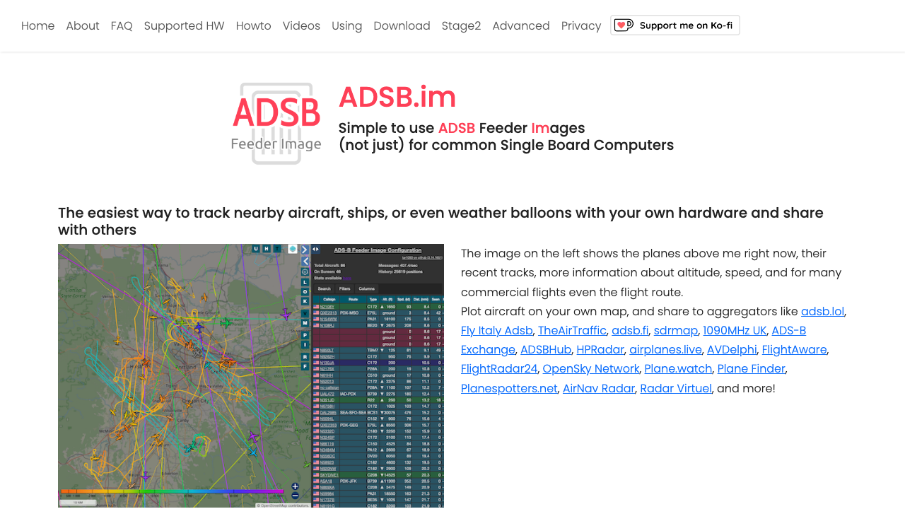 adsb.im - Home preview