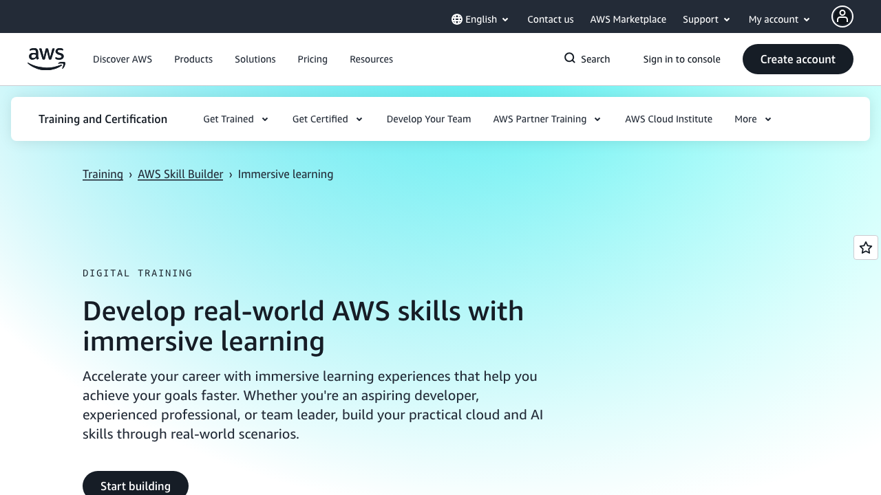aws.amazon.com - Training - Digital - Aws Builder Labs preview