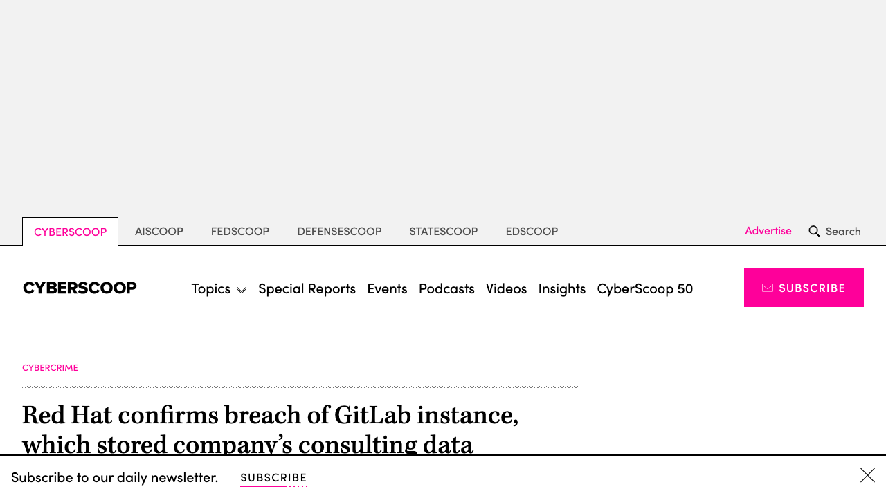 cyberscoop.com - Red Hat Gitlab Attack Consulting Data preview