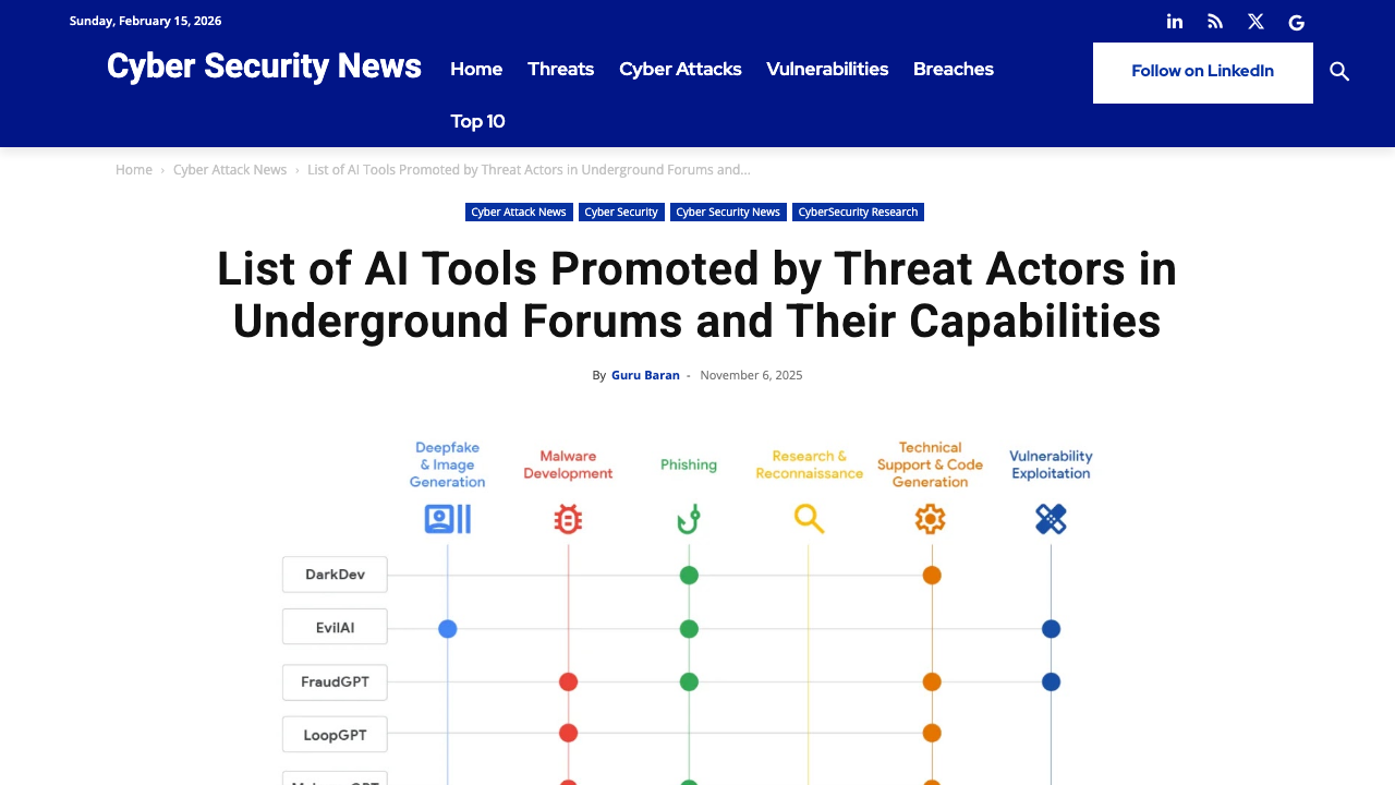 cybersecuritynews.com - Ai Tools Promoted By Threat Actors preview