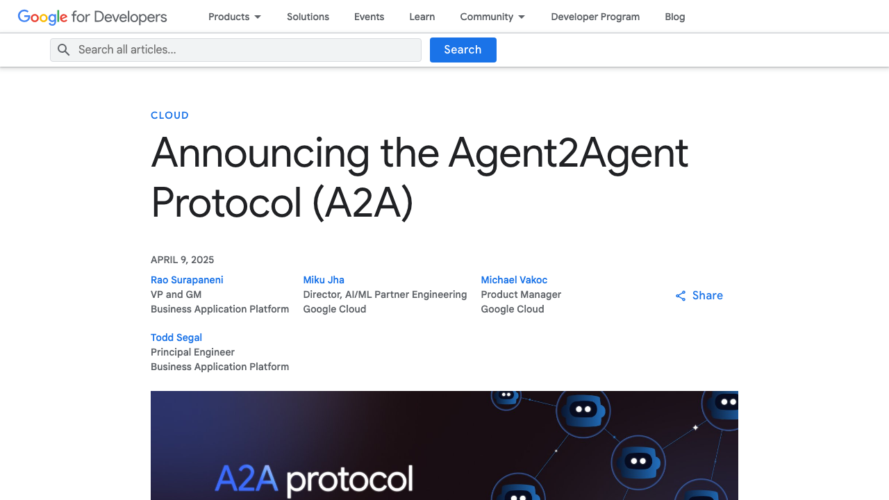 developers.googleblog.com - En - A2A A New Era Of Agent Interoperability preview