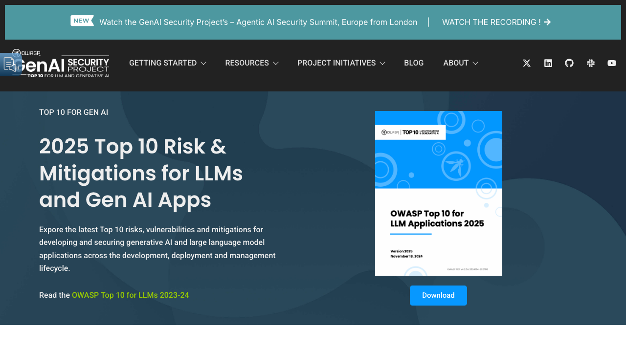genai.owasp.org - Llm Top 10 preview