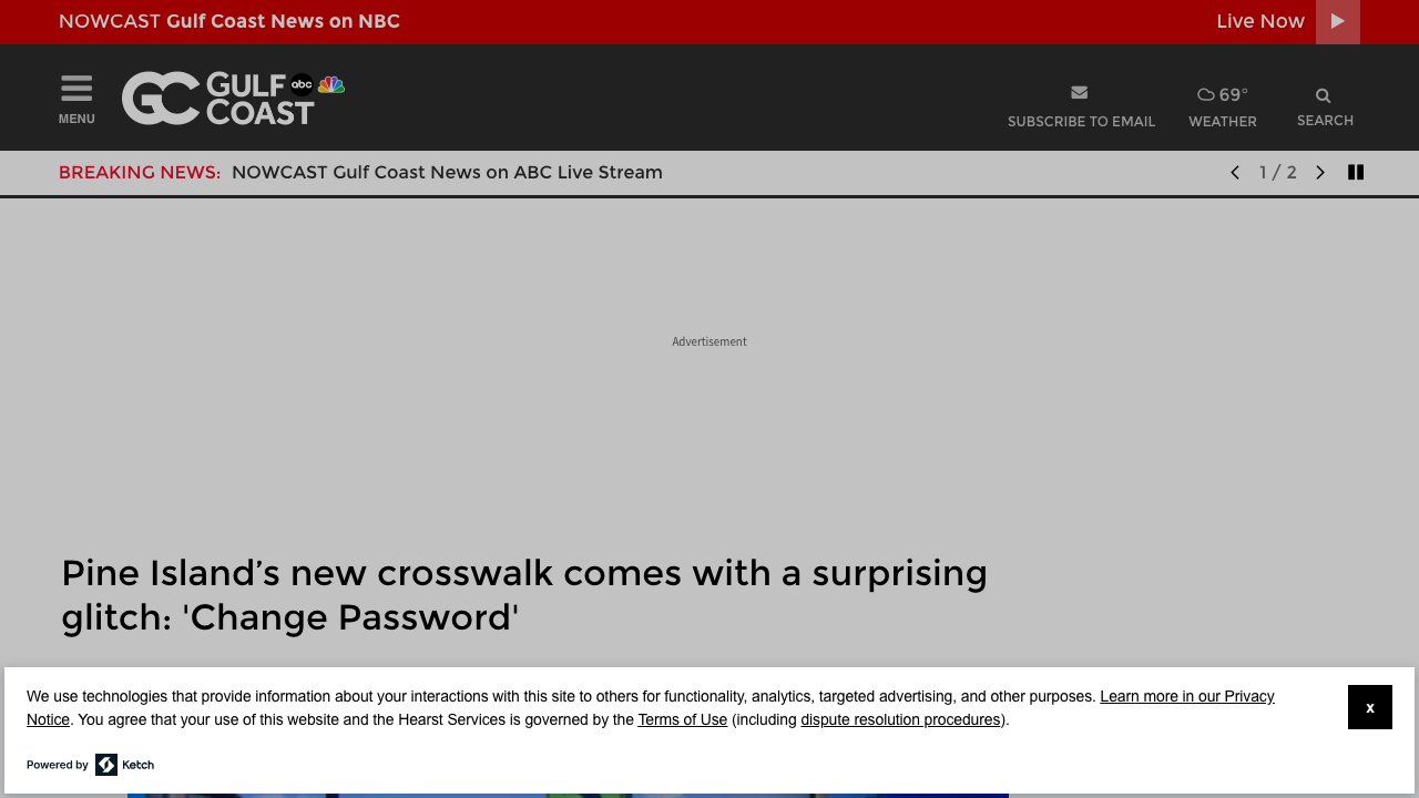 gulfcoastnewsnow.com - Article - Pine Island New Crosswalk Glitch Change Password - 64842528 preview