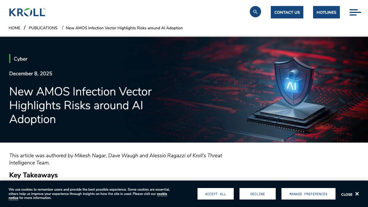 kroll.com - En - Publications - Cyber - New Amos Infection Vector Highlights Risks Around Ai Adoption preview