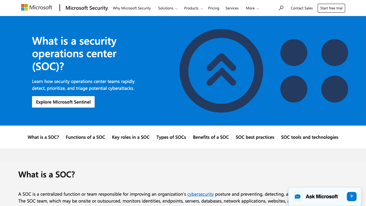 microsoft.com - En Us - Security - Business - Security 101 - What Is A Security Operations Center Soc preview