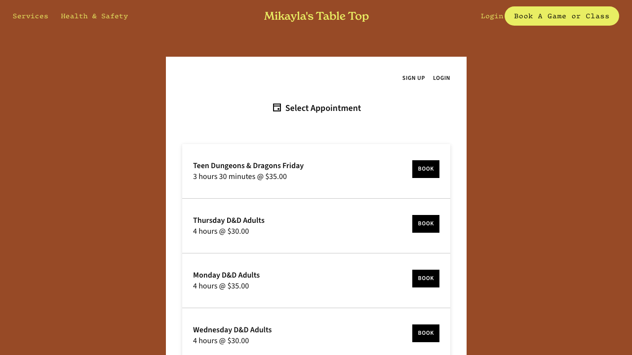 mikaylattrpg.com - Book Game preview
