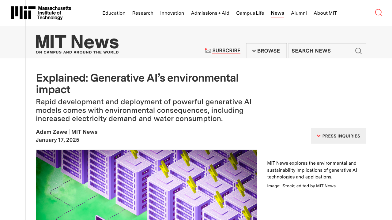 news.mit.edu - 2025 - Explained Generative Ai Environmental Impact 0117 preview