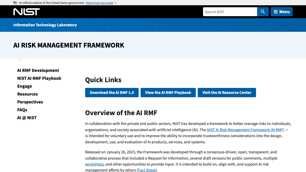nist.gov - Itl - Ai Risk Management Framework preview