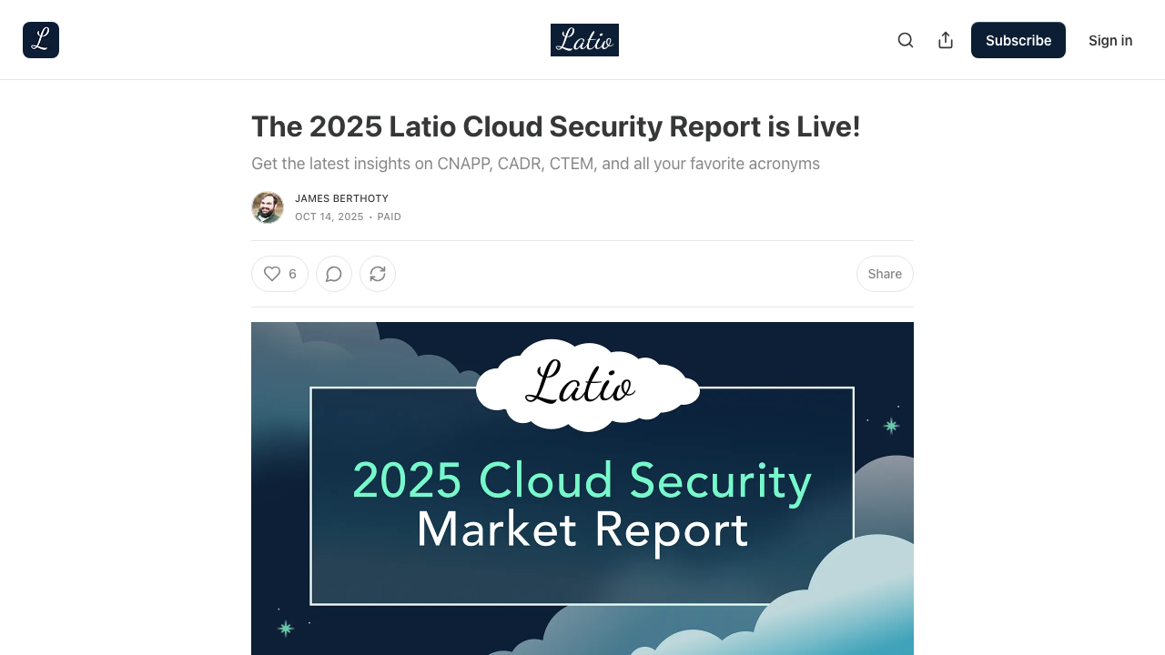 pulse.latio.tech - P - The 2025 Latio Cloud Security Report preview