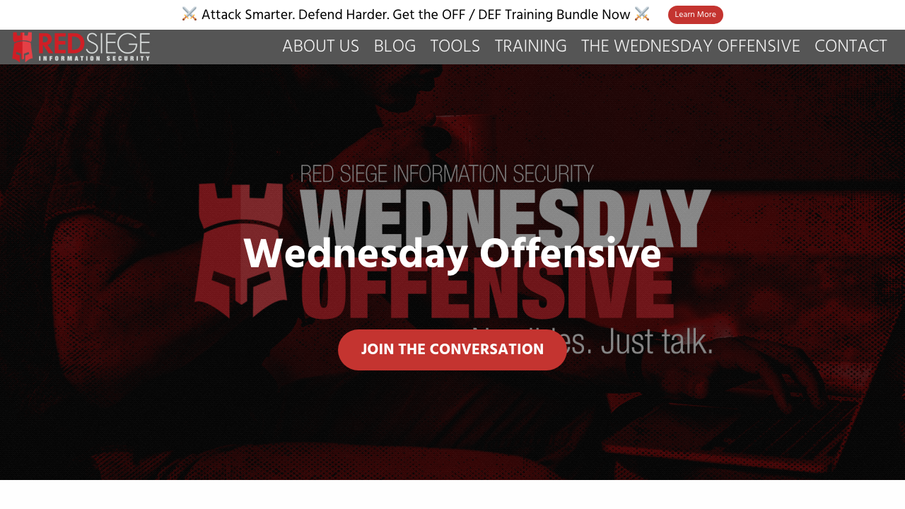 redsiege.com - Wednesday Offensive preview