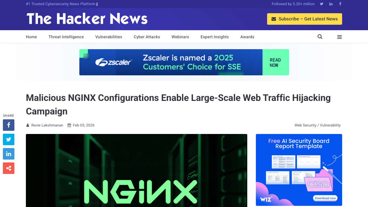 thehackernews.com - 2026 - 02 - Hackers Exploit React2Shell To Hijack preview
