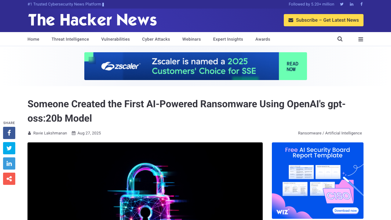 thehackernews.com - 2025 - 08 - Someone Created First Ai Powered preview