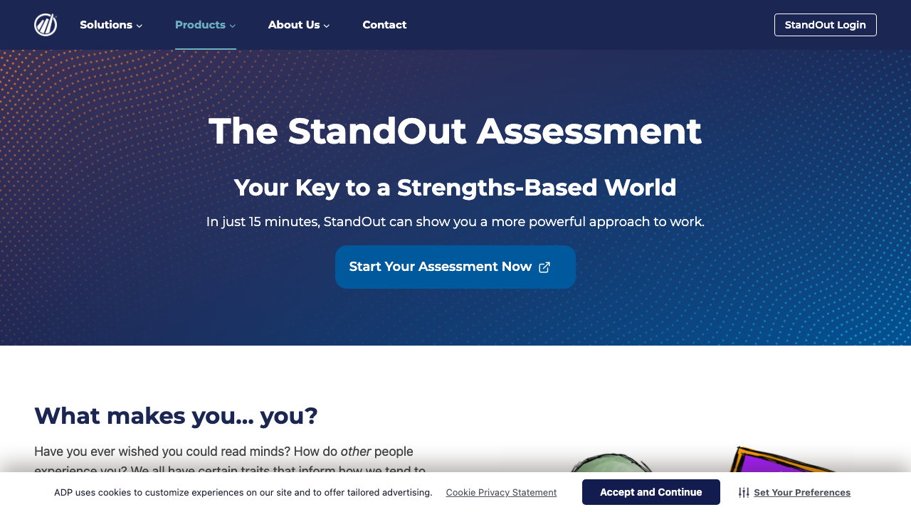 tmbc.com - Standout Assessment preview