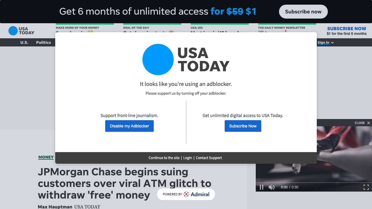 usatoday.com - Story - Money - 2024 - 10 - 30 - Jpmorgan Chase Bank Atm Scam Lawsuit - 75939936007 preview