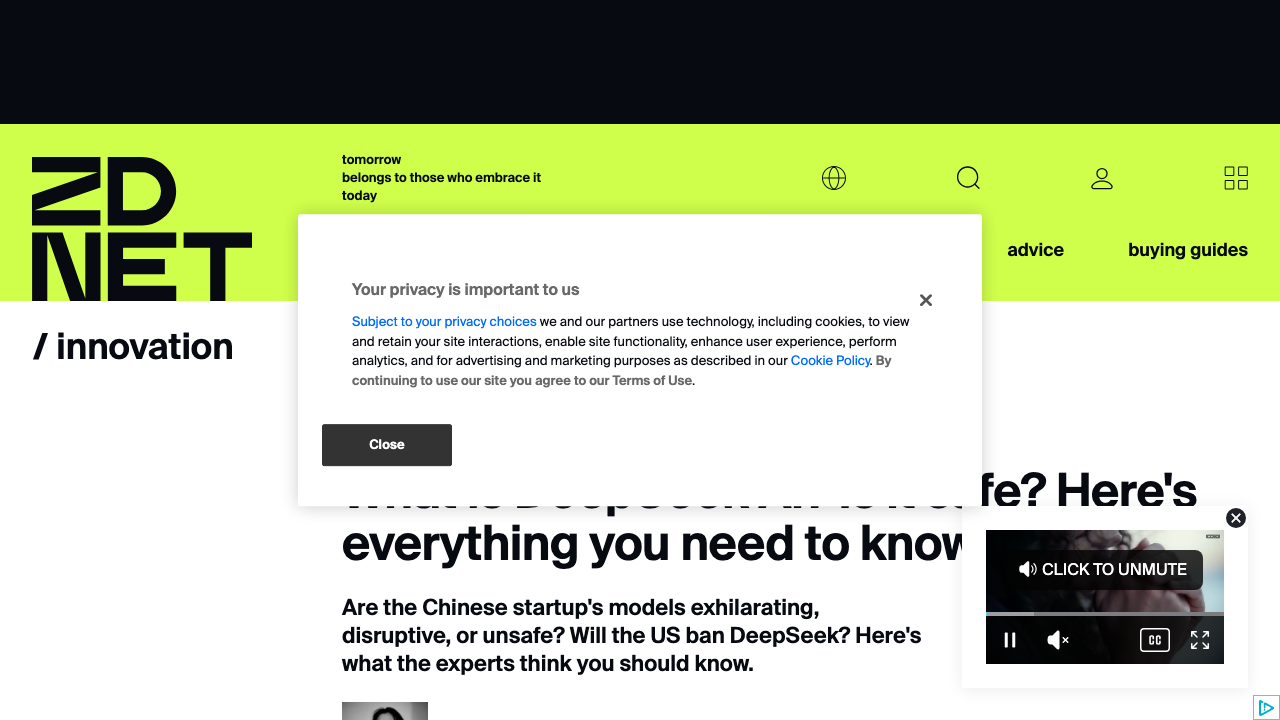 zdnet.com - Article - Public Deepseek Ai Database Exposes Api Keys And Other User Data preview