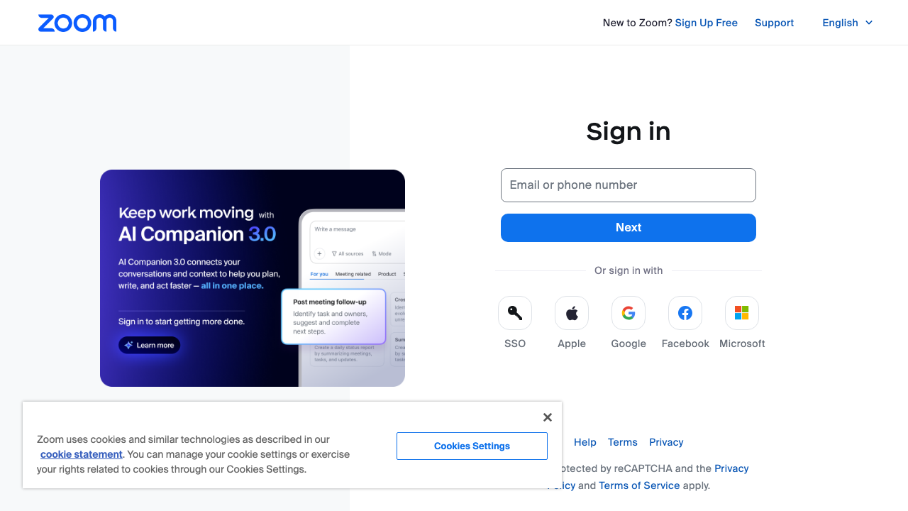zoom.us - Profile - Setting preview