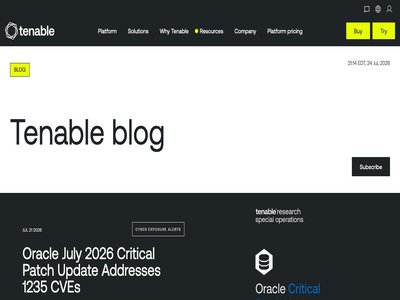 Tenable Blog