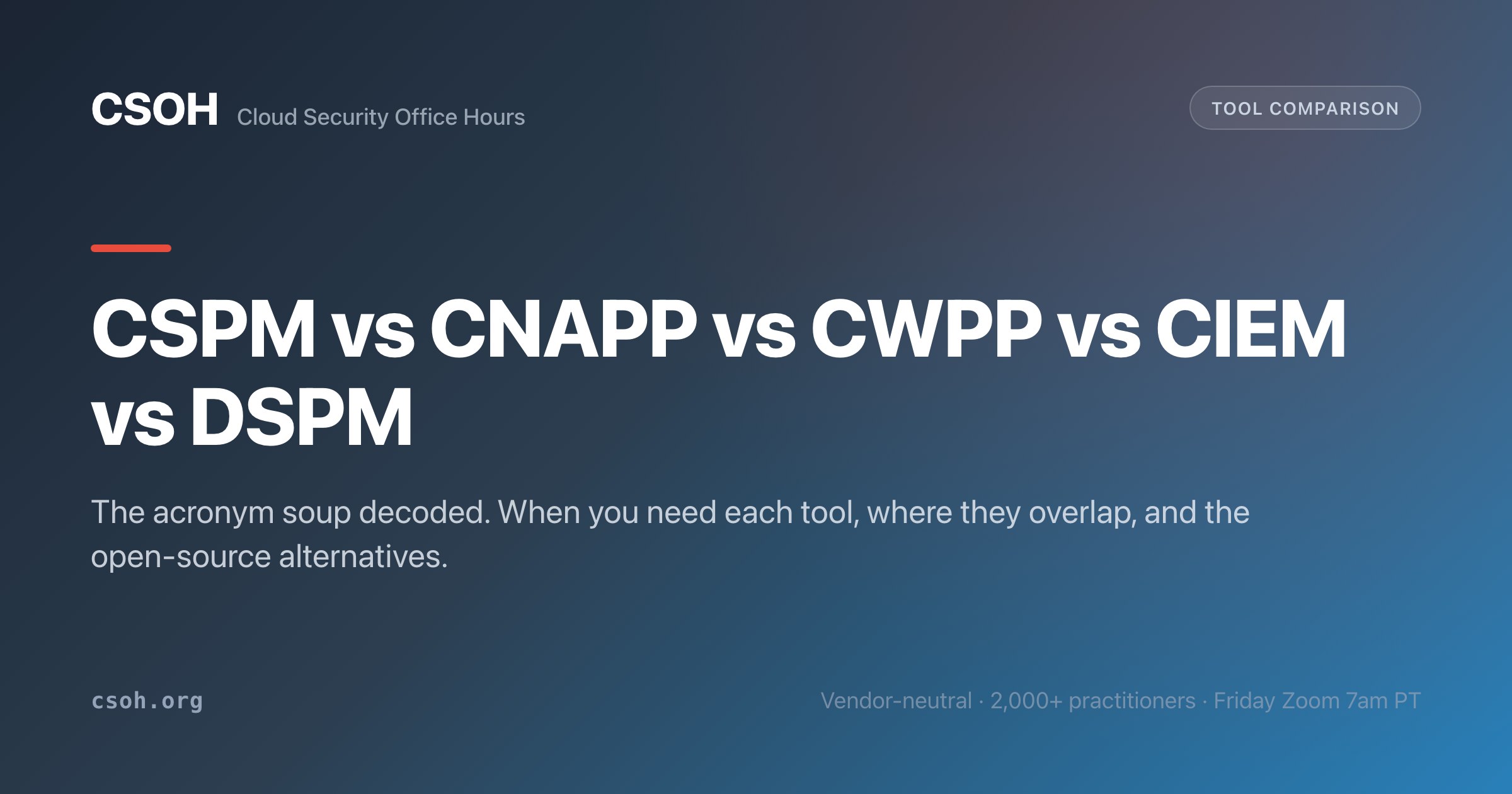 Cloud security tools and platforms