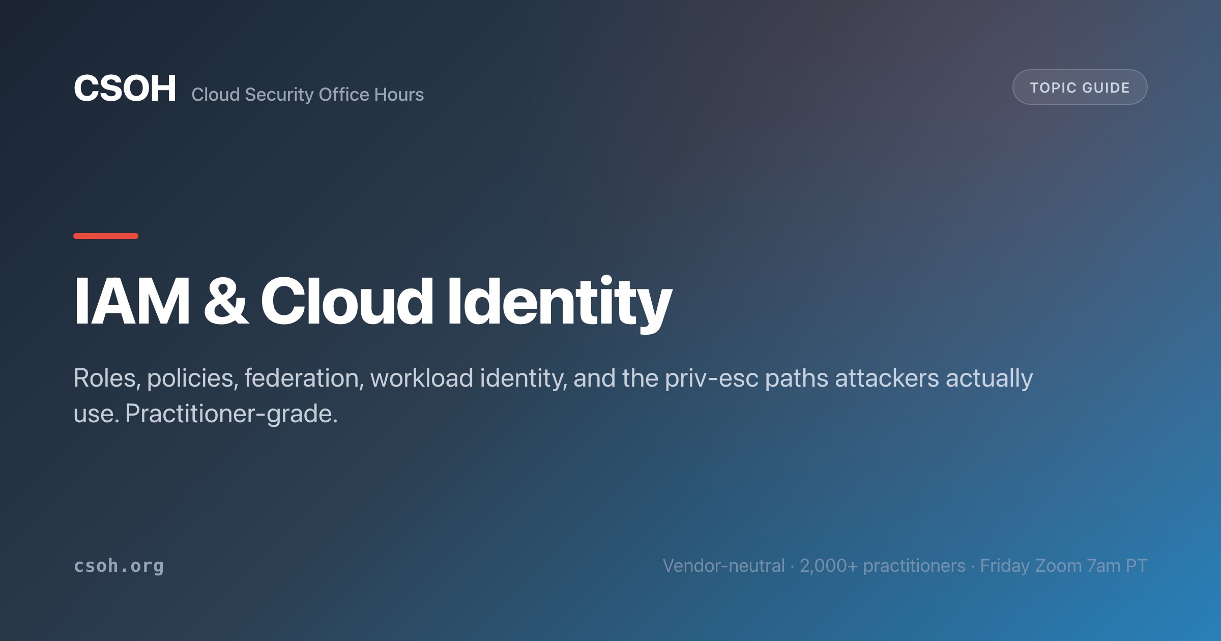 Cloud IAM and identity guide