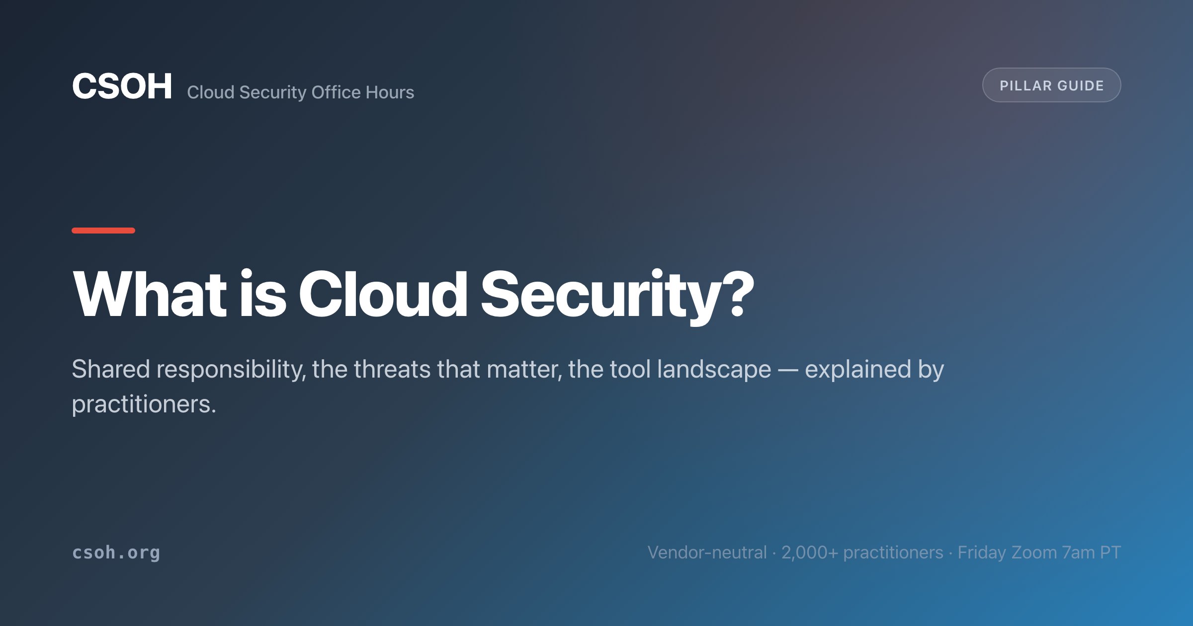 What is cloud security