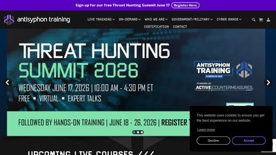 Antisyphon Training preview