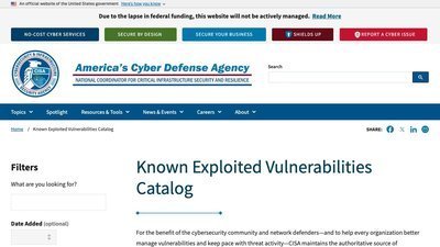 CISA Known Exploited Vulnerabilities (KEV) preview