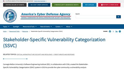 CISA SSVC preview