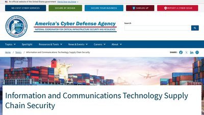 CISA ICT Supply Chain Risk Management preview