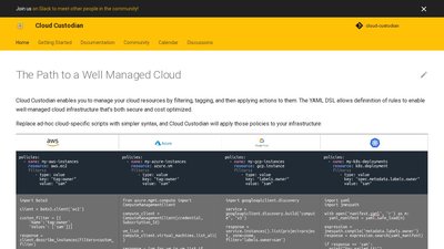 Cloud Custodian preview