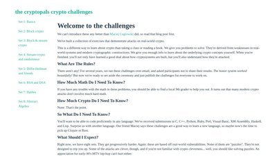 Cryptopals Crypto Challenges preview