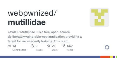 OWASP Mutillidae II preview