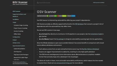 OSV-Scanner preview