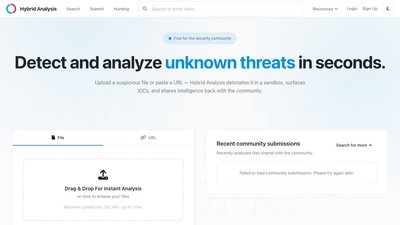 Hybrid Analysis preview