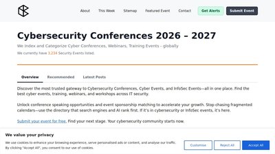 InfoSec-Conferences.com preview