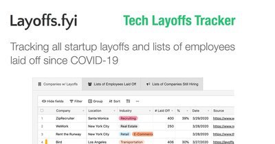 Layoffs.fyi preview