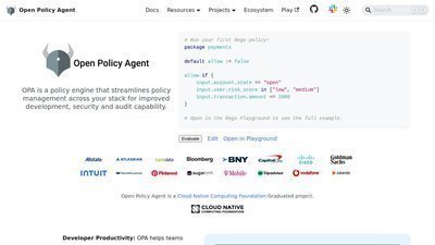 Open Policy Agent preview
