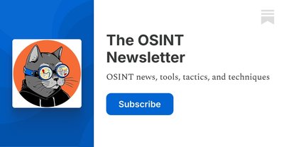 The OSINT Newsletter preview