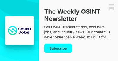 The Weekly OSINT Newsletter preview