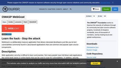 OWASP WebGoat preview
