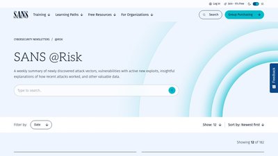SANS @RISK preview