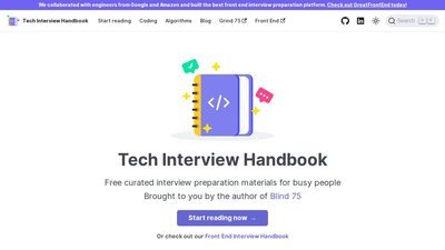 Tech Interview Handbook preview